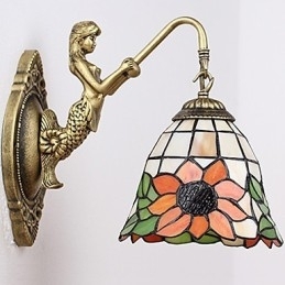 Europeisk Kontraktsfestet Landlig Kreativ Smijernsvegglampe
