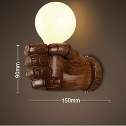 Europeisk Vegglampe Med Høyre Hånd, Kreativ Retro-Stil