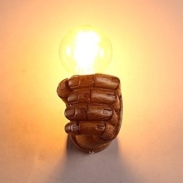 Europeisk Vegg Kreativ Retro Knyttneve Vegglampe Lys