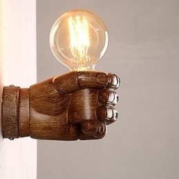 Europeisk Vegg Kreativ Retro Knyttneve Vegglampe Lys