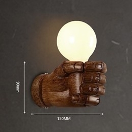 Europeisk Vegg Kreativ Retro Knyttneve Vegglampe Lys