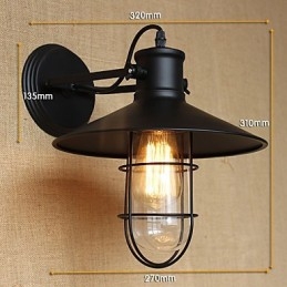 Amerikansk Landlig Stil Korridorbardekorasjon Av Hodet På En Seng Vegglampe