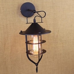 Retro Klesbutikk Restaurantscene Dekorativ Vegglampe
