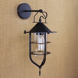 Retro Klesbutikk Restaurantscene Dekorativ Vegglampe
