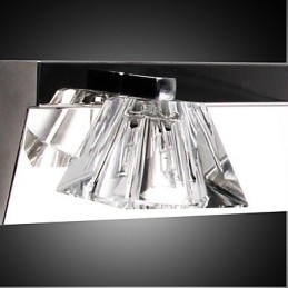 Moderne Vegglampe Med Glassskjerm, 4 Lys, Speilfront