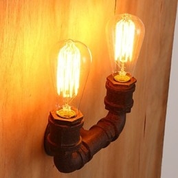 Kreativ Dobbel Kreativ Barrørsvegglampe