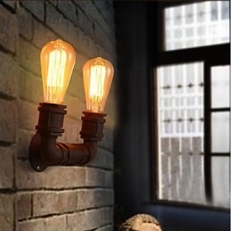 Kreativ Dobbel Kreativ Barrørsvegglampe