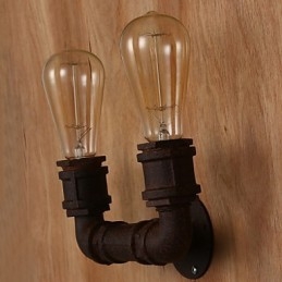 Kreativ Dobbel Kreativ Barrørsvegglampe