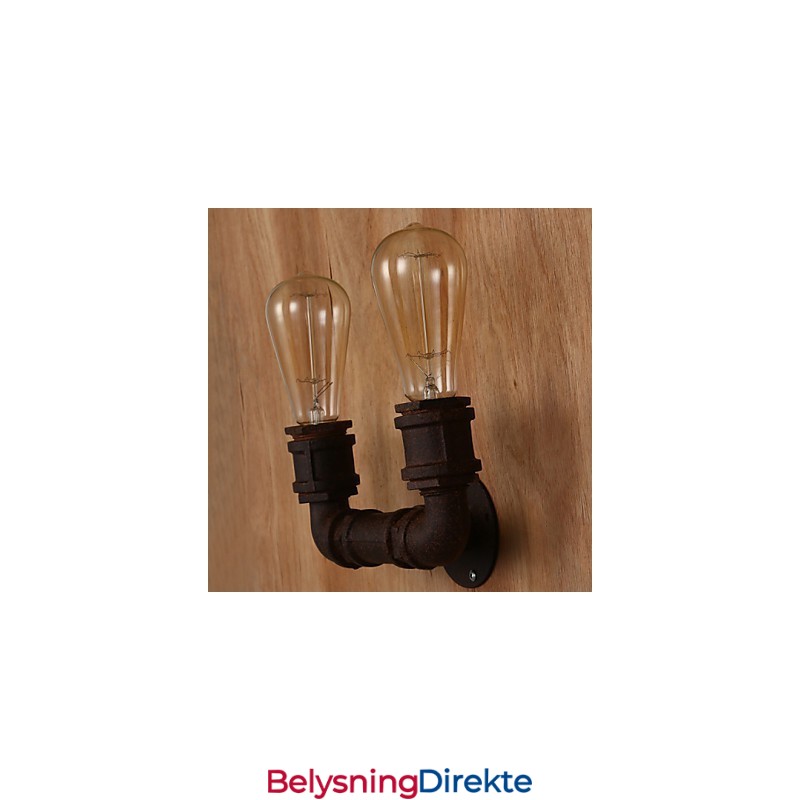 Kreativ Dobbel Kreativ Barrørsvegglampe