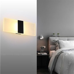 Moderne Stil Enkelhet Akryl Vegglampe Stue Gang Kafé Soverom Barnerom Nattbordslampe