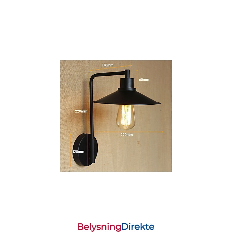 Retro Dekorativ Smijernsvegglampe