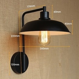 Klassisk Enkel Hjemmedekorasjon Jernvegglampe