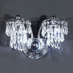 Krystall Vegglampe Moderne Samtids Metall