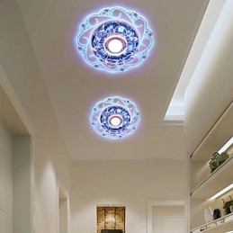 Krystall Taklampe Spotlight Smd 3W Kreativ Lampe Rørlys Fargerik Farge Kuppellys