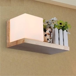 Vegglampe Én Lyskilde Og Glass