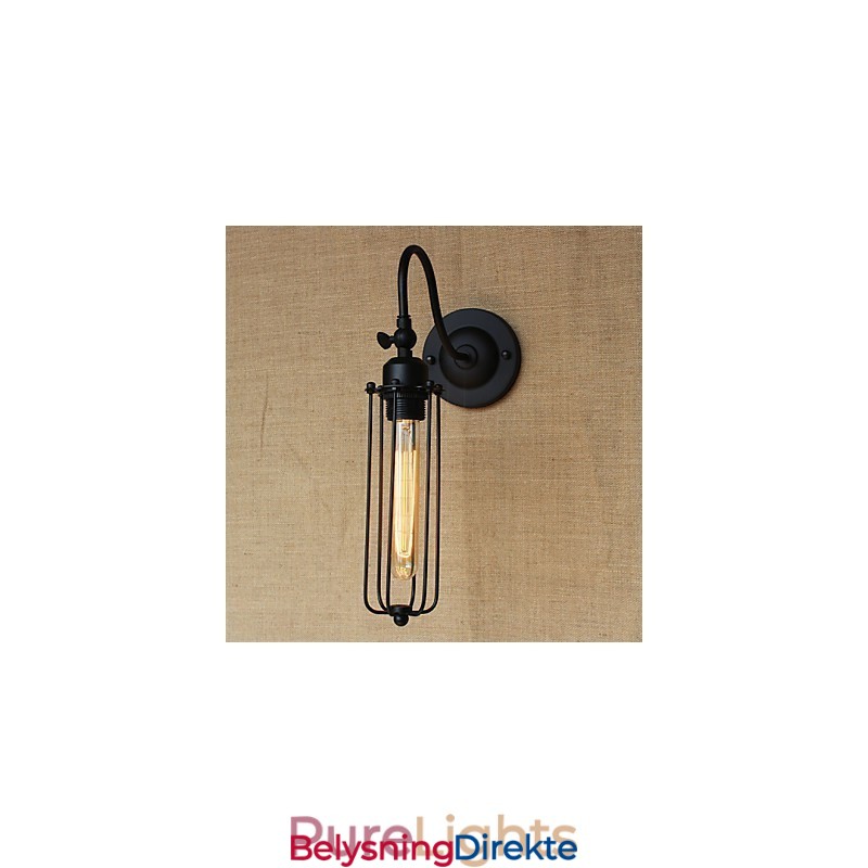 Kunst Minimalistisk Matt Svart Amerikansk Landlig Stuelampe Soverom Balkong Vegglampe Nattbordslampe