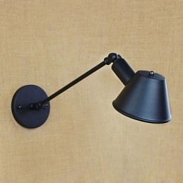 Retro Enkel Vegglampe I Jern