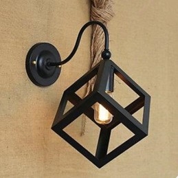 Bar Klesbutikk Restaurant Trapp Xuan Industrielt Firkantet Vindu Dekorerer Vegglampe