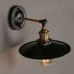 Kreativ Nordisk Lys, Enkelthodet, Svart Paraplyvegglampe, Gjenoppretter Gamle Skikker