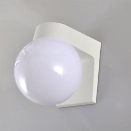 Akrylskallvegglampe