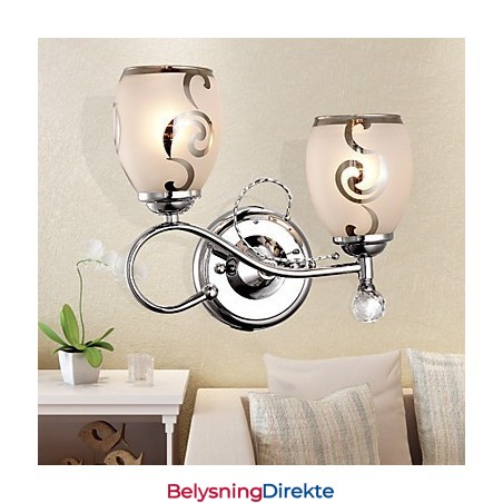 Vegglampe Krystall Moderne Samtids Metall