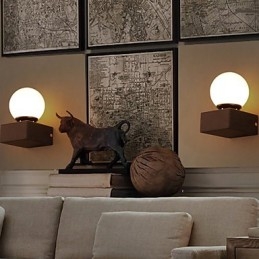 Ball Loft Kreativ Vegglampe Smijerns Vegglampe Gjenoppretter Gamle Måter Lys