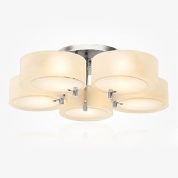 Innfelt Moderne Samtidsstil 5 Lys Taklampe Metall