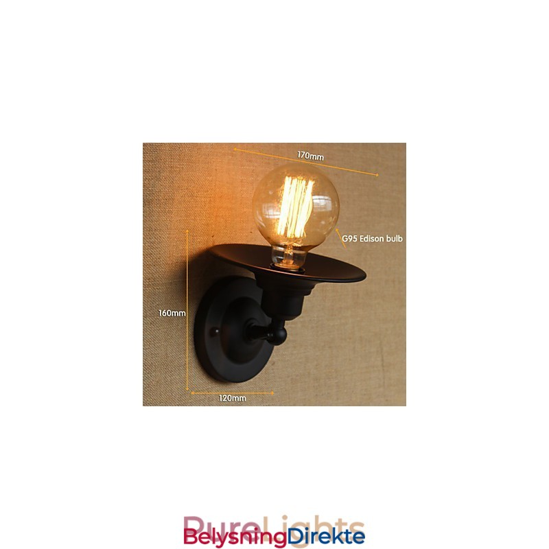 Retro Minimalistisk Nattbordstrapp Balkong Dekorativ Vegglampe