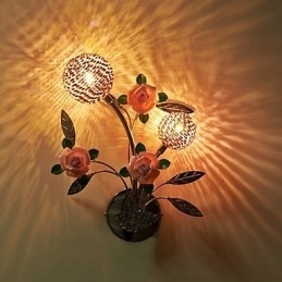 Vegglampe Krystall Moderne Samtids Metall