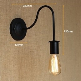Amerikansk Landlig Pastoral Enkelhet Kreativ Personlighet Retro Dekorativ Vegglampe Midtgang Trapper