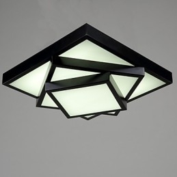 Firkantet, Innfelt Moderne Samtids Taklampe Metall