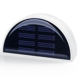 Soldrevet Lampe Utendørs Hagebelysning Automatisk Sensoraktivert Solcellelampe (Hvit)