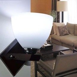 Vegglampe I Glass, Varm, Moderne Vegglampe Med Hodeende Til Seng