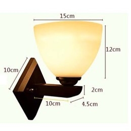 Vegglampe I Glass, Varm, Moderne Vegglampe Med Hodeende Til Seng