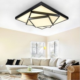 Firkantet, Innfelt Moderne Samtids Taklampe Metall