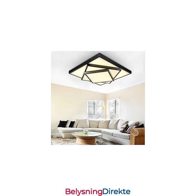 Firkantet, Innfelt Moderne Samtids Taklampe Metall