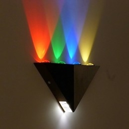 Multi T Fargetemperaturlampe Kreativ Barmodell Vegglampe I Metall
