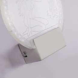 Akryl Vegglampe Pvc Lampe Lyschip Moderne Samtidsstil Metall 5W