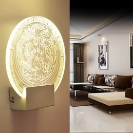 Vegglampe Pvc-Lampe Moderne Samtidsstil Metall