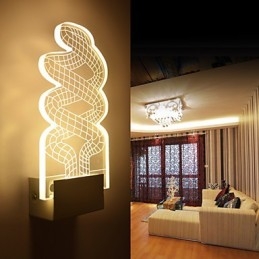 Akryl Vegglampe Pvc Lampelampe Chip Moderne Samtids Metall