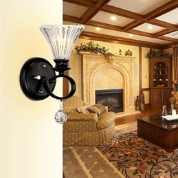 Vegglampe Krystall Moderne Samtids Metall
