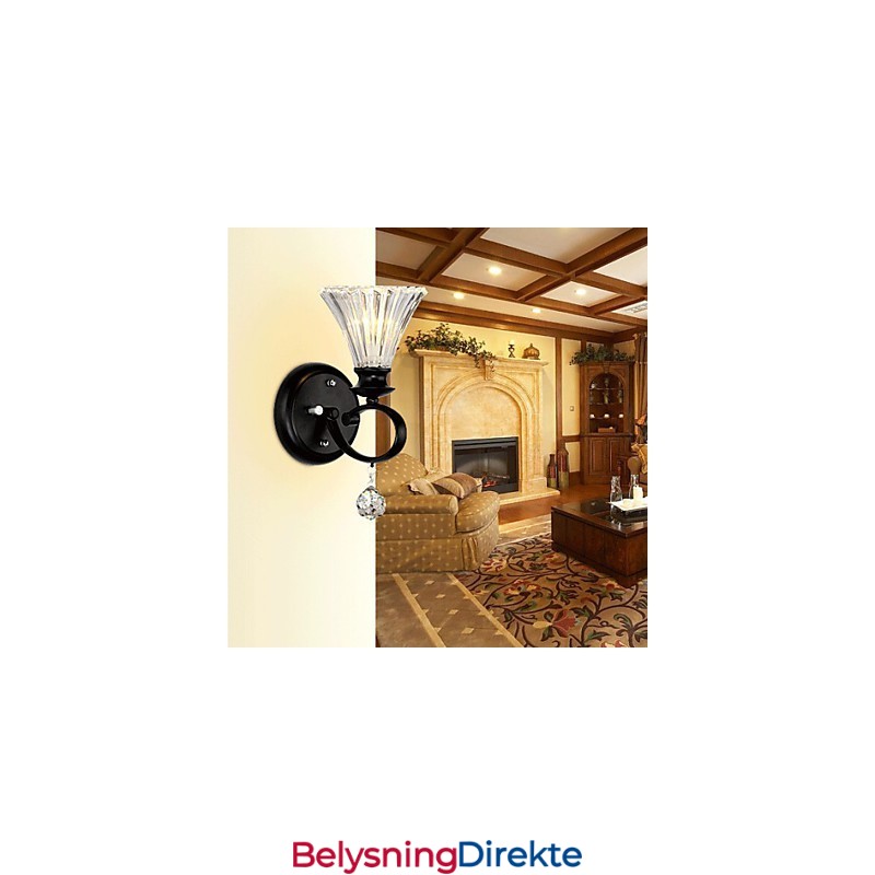 Vegglampe Krystall Moderne Samtids Metall