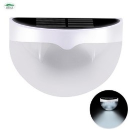 Soldrevet Vanntett Ip55-Lampe Hvit + Svart