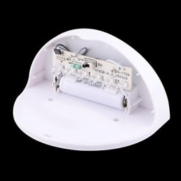 Soldrevet Vanntett Ip55-Lampe Hvit + Svart