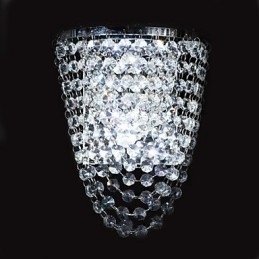 Krystall Vegglamper Moderne Samtids Metall
