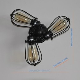 Mini-Vegglampe I Rustikt Metall I Hyttestil