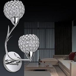 Krystall Vegglampe Moderne Samtids Metall