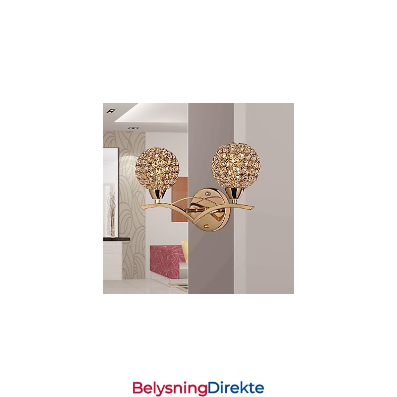 Moderne Elegant Vegglampe Med 2 Lys