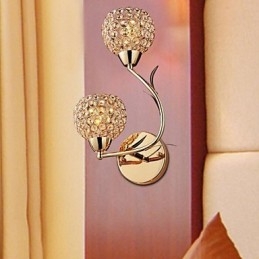 Krystall Vegglampe Lesevegglamper Moderne Samtids Metall