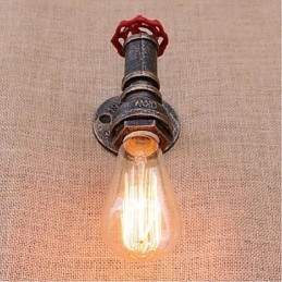 Nostalgi Enkel Vannrør Dekorativ Liten Vegglampe Vegglampe